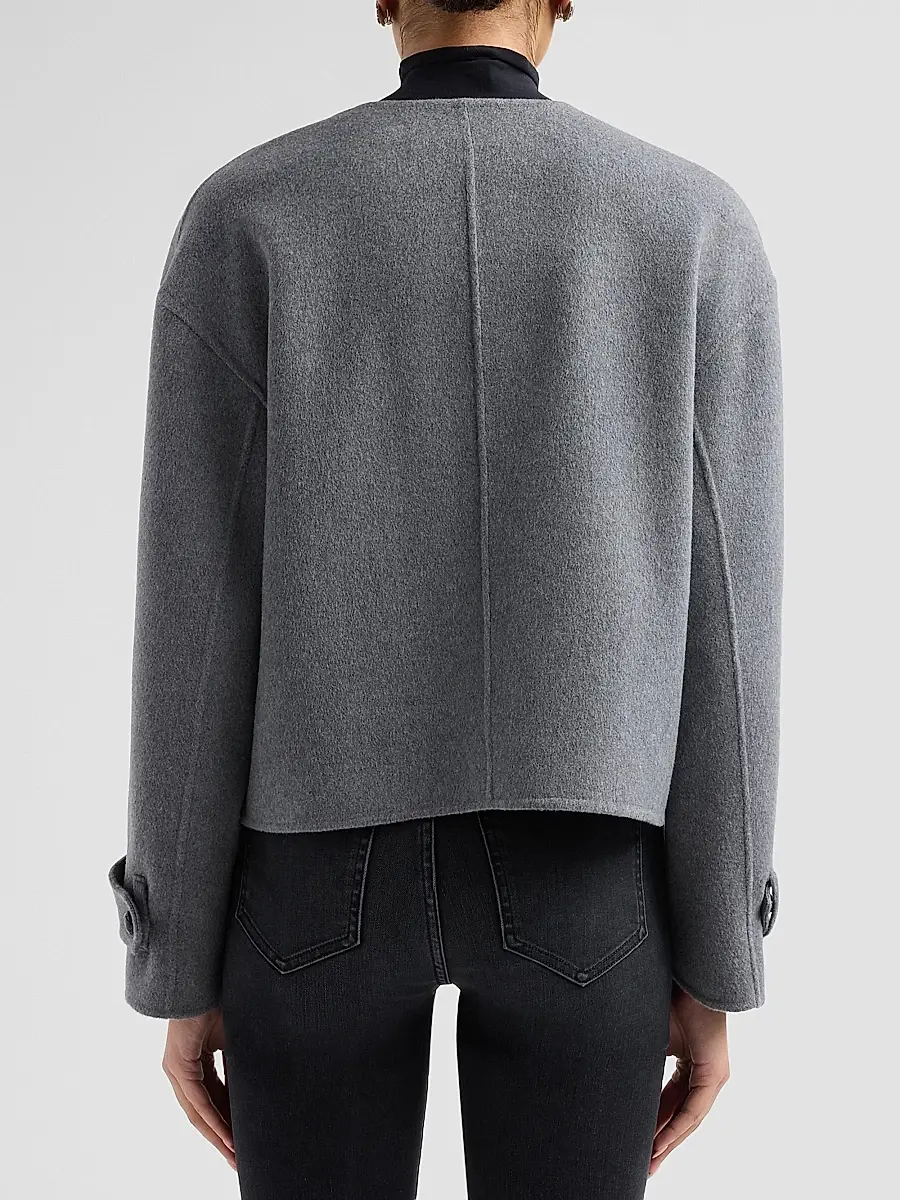 Veronica Beard Women's Elaris Virgin Wool-Blend Crop Jacket | Thumbnail 3