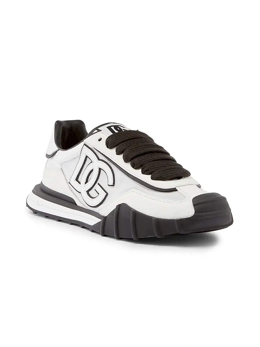 Dolce & Gabbana Men's New NY Leather-Blend Low-Top Sneakers | Thumbnail 2 Dolce & Gabbana Men's New NY Leather-Blend Low-Top Sneakers | Thumbnail 2