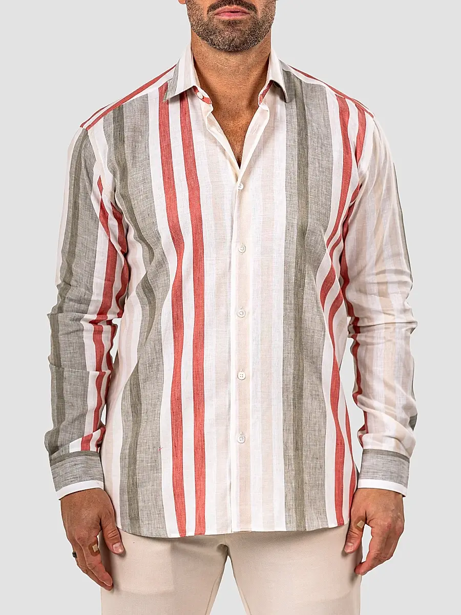 Maceoo Men's Fibonacci Marthyr Bold Stripe Shirt | Thumbnail 2 Maceoo Men's Fibonacci Marthyr Bold Stripe Shirt | Thumbnail 2
