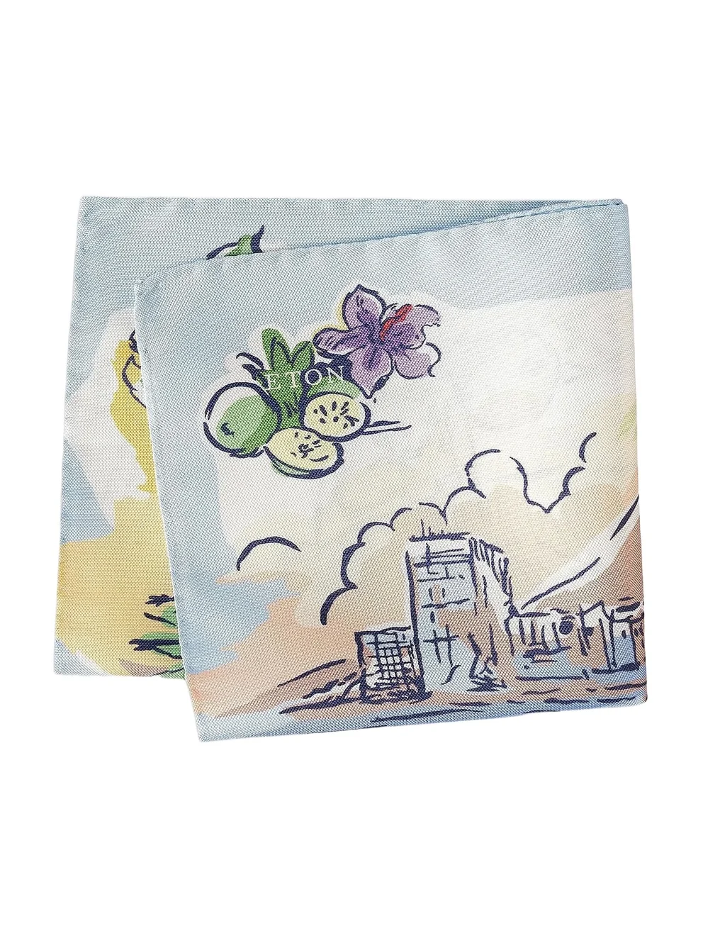 Men's Painting Oxford Silk Pocket Square Men's Painting Oxford Silk Pocket Square