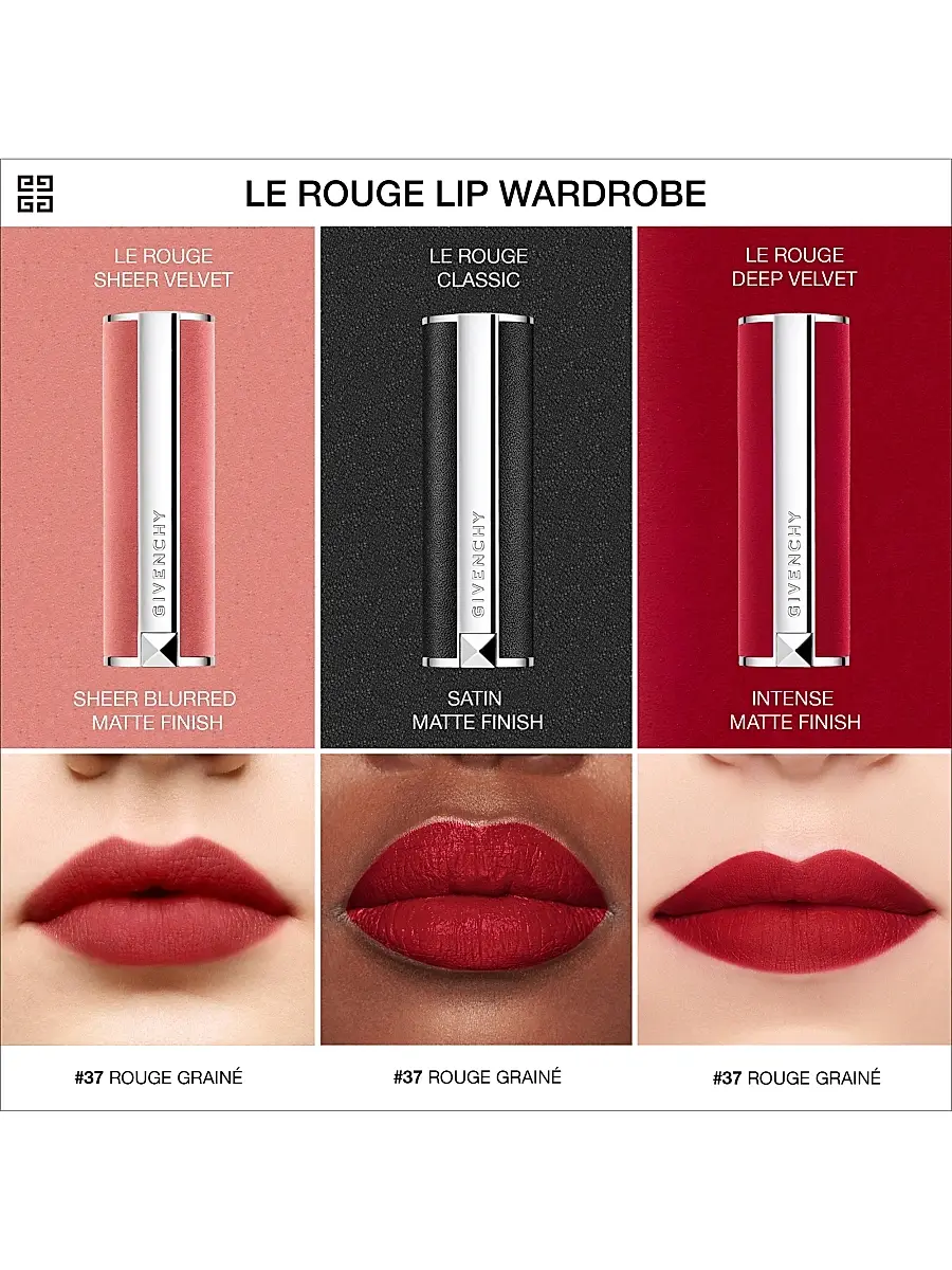 Givenchy Women's Le Rouge Sheer Velvet Lipstick | Thumbnail 6 Givenchy Women's Le Rouge Sheer Velvet Lipstick | Thumbnail 6