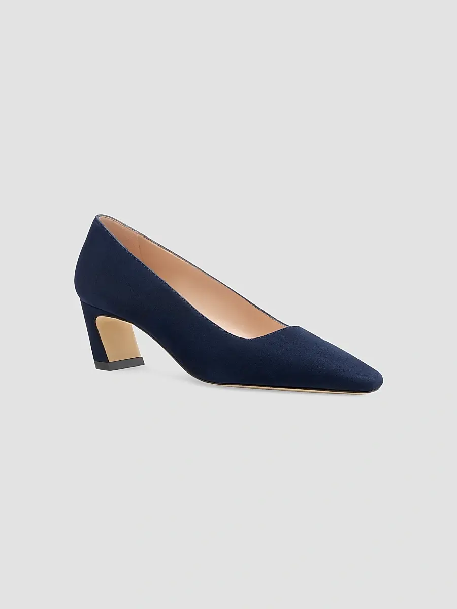 Stuart Weitzman Women's Stassi 50MM Suede Pumps | Thumbnail 2 Stuart Weitzman Women's Stassi 50MM Suede Pumps | Thumbnail 2