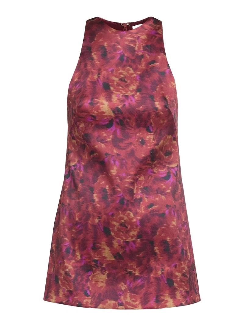 Women's The Joelle Floral Stretch Mikado Sleeveless Mini Dress Women's The Joelle Floral Stretch Mikado Sleeveless Mini Dress