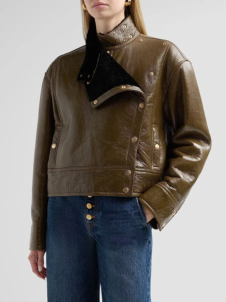 Ulla Johnson Women's ​Honora Leather Jacket | Thumbnail 4