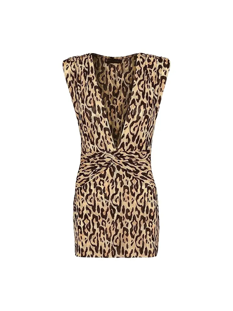 ViX by Paula Hermanny Women's Cindy Leopard Cover-Up Minidress