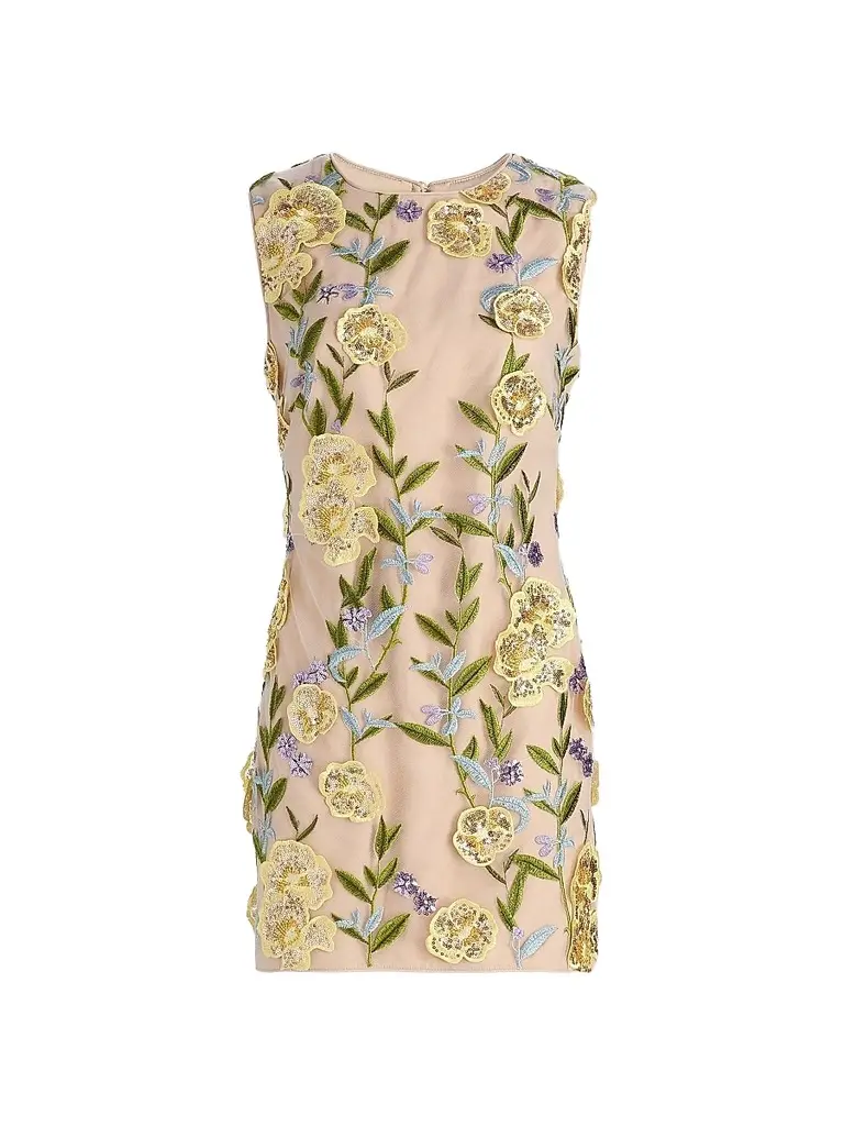 Milly Women's Ivette Sequin-Embroidered Minidress