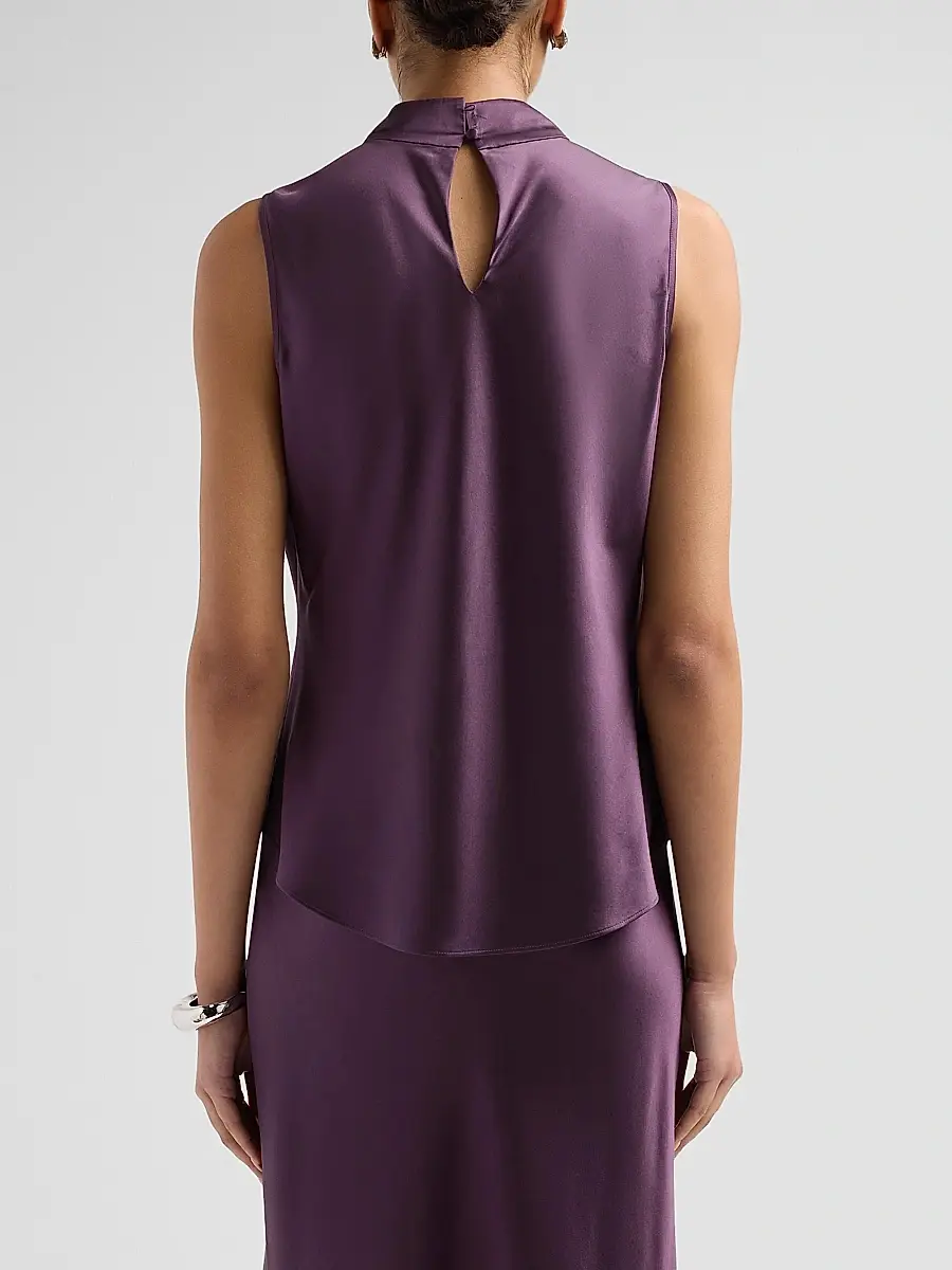 Veronica Beard Women's Tam Silk-Blend Cowlneck Top | Thumbnail 3 Veronica Beard Women's Tam Silk-Blend Cowlneck Top | Thumbnail 3