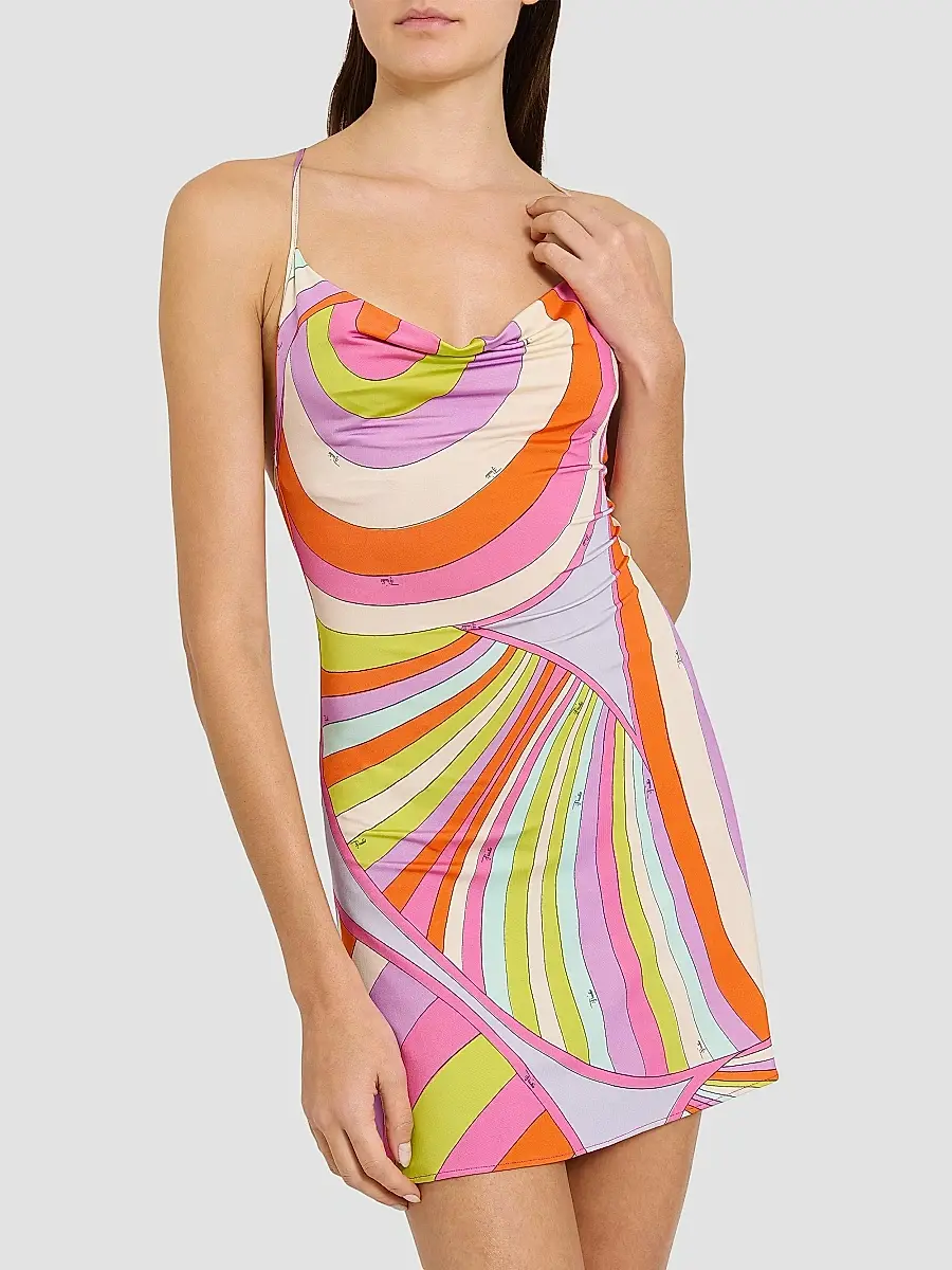 PUCCI Women's L'Alba Jersey Satin Minidress | Thumbnail 6 PUCCI Women's L'Alba Jersey Satin Minidress | Thumbnail 6