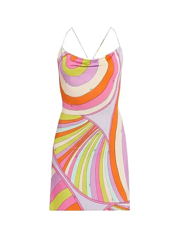 PUCCI Women's L'Alba Jersey Satin Minidress