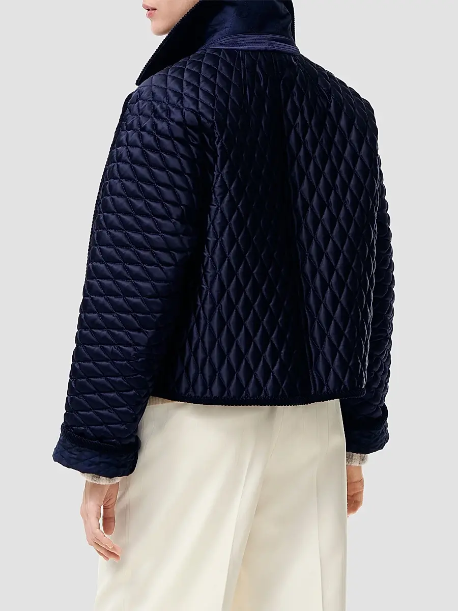 Burberry Women's Floriston Quilted Nylon Crop Jacket | Thumbnail 3 Burberry Women's Floriston Quilted Nylon Crop Jacket | Thumbnail 3