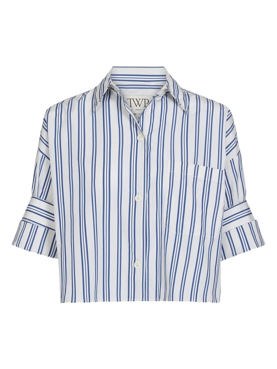 Women's Next Ex Striped Cotton Crop Shirt Women's Next Ex Striped Cotton Crop Shirt