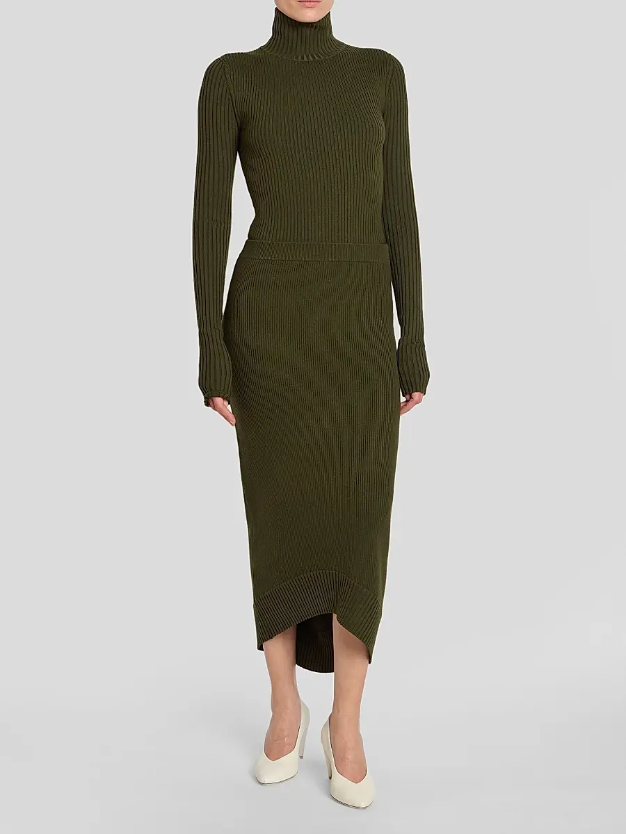Victoria Beckham Women's Rib-Knit Wool-Blend Sweater | Thumbnail 2