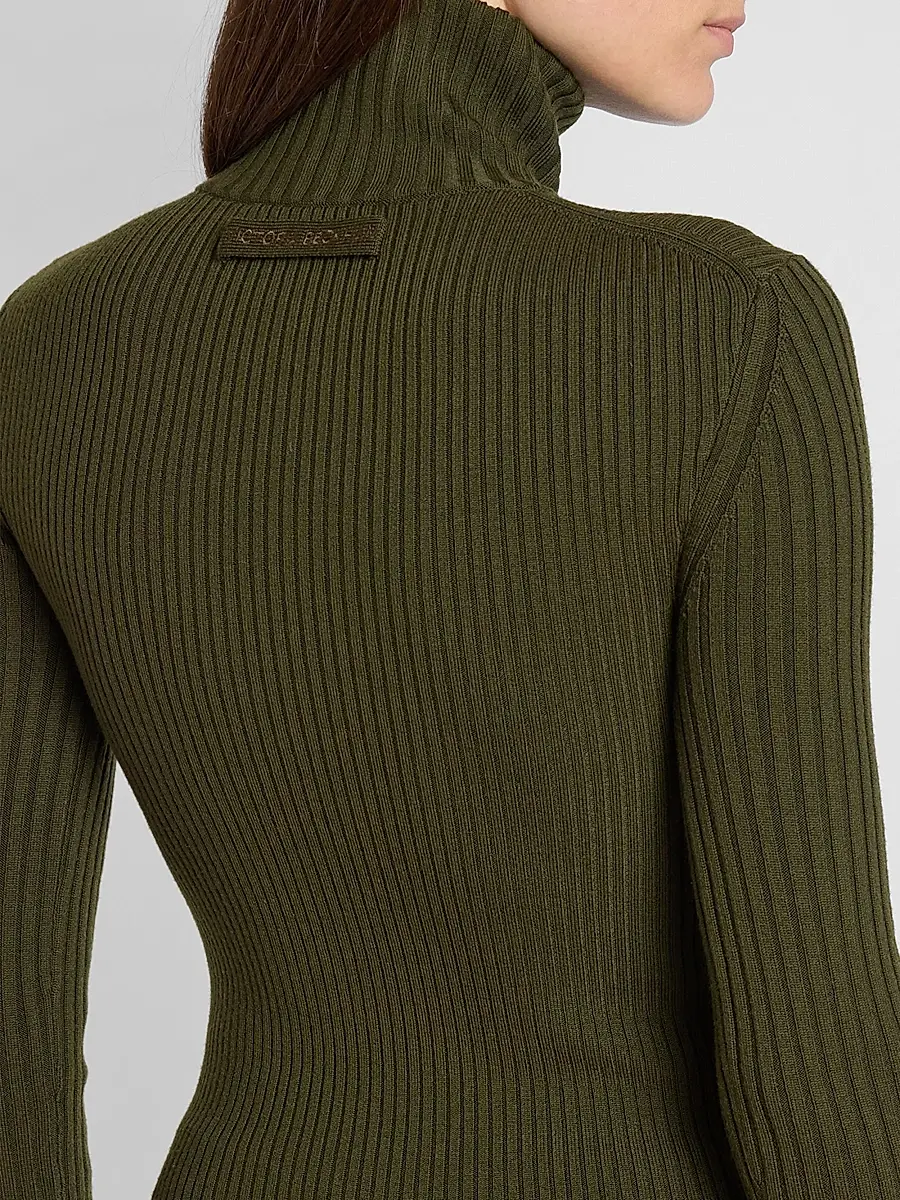 Victoria Beckham Women's Rib-Knit Wool-Blend Sweater | Thumbnail 5