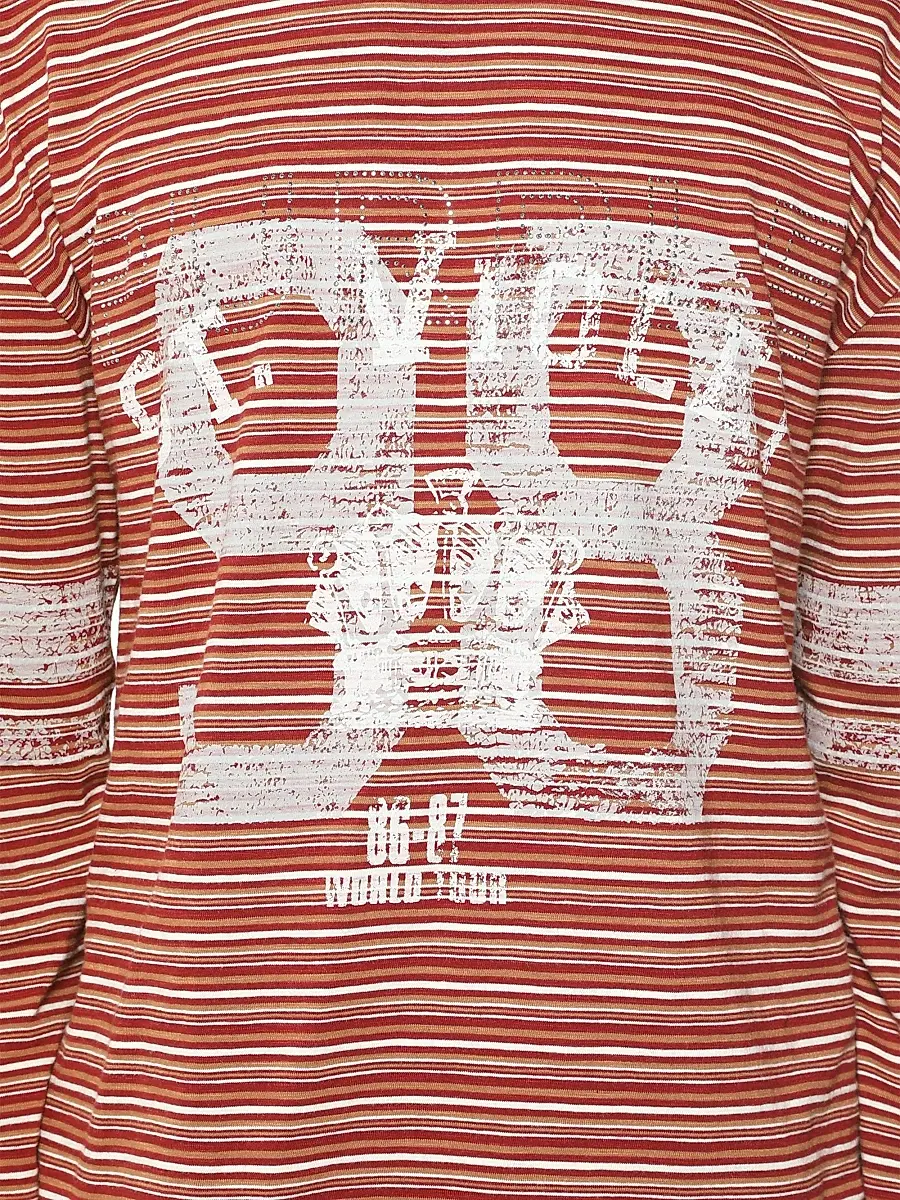 Purple Brand Men's Striped Slub Jersey Shirt | Thumbnail 3