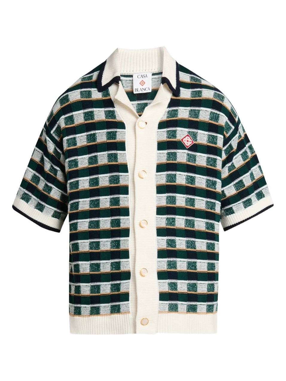 Men's Mosaic Cotton Knit Shirt Men's Mosaic Cotton Knit Shirt
