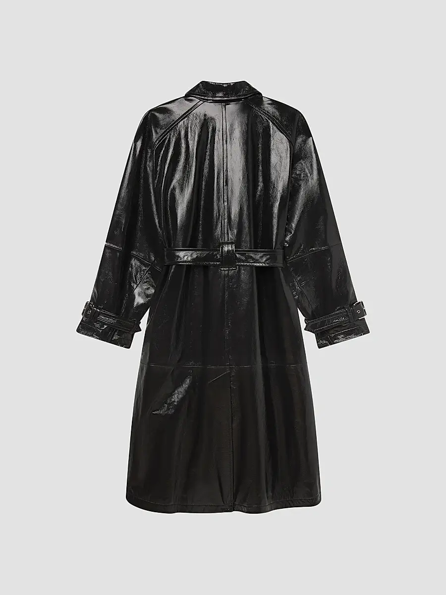 Frame Women's The Mac Patent Leather Coat | Thumbnail 7 Frame Women's The Mac Patent Leather Coat | Thumbnail 7