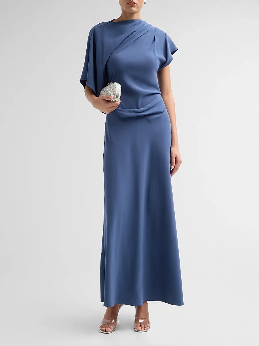 ACLER Women's Femme Fatale Lansvale Asymmetric Neck Maxi Dress | Thumbnail 2 ACLER Women's Femme Fatale Lansvale Asymmetric Neck Maxi Dress | Thumbnail 2