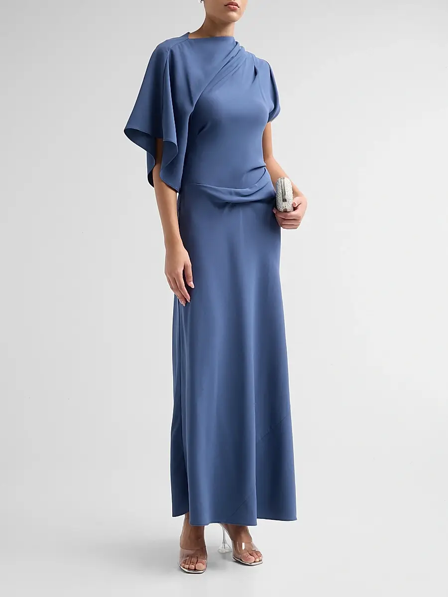 ACLER Women's Femme Fatale Lansvale Asymmetric Neck Maxi Dress | Thumbnail 4 ACLER Women's Femme Fatale Lansvale Asymmetric Neck Maxi Dress | Thumbnail 4