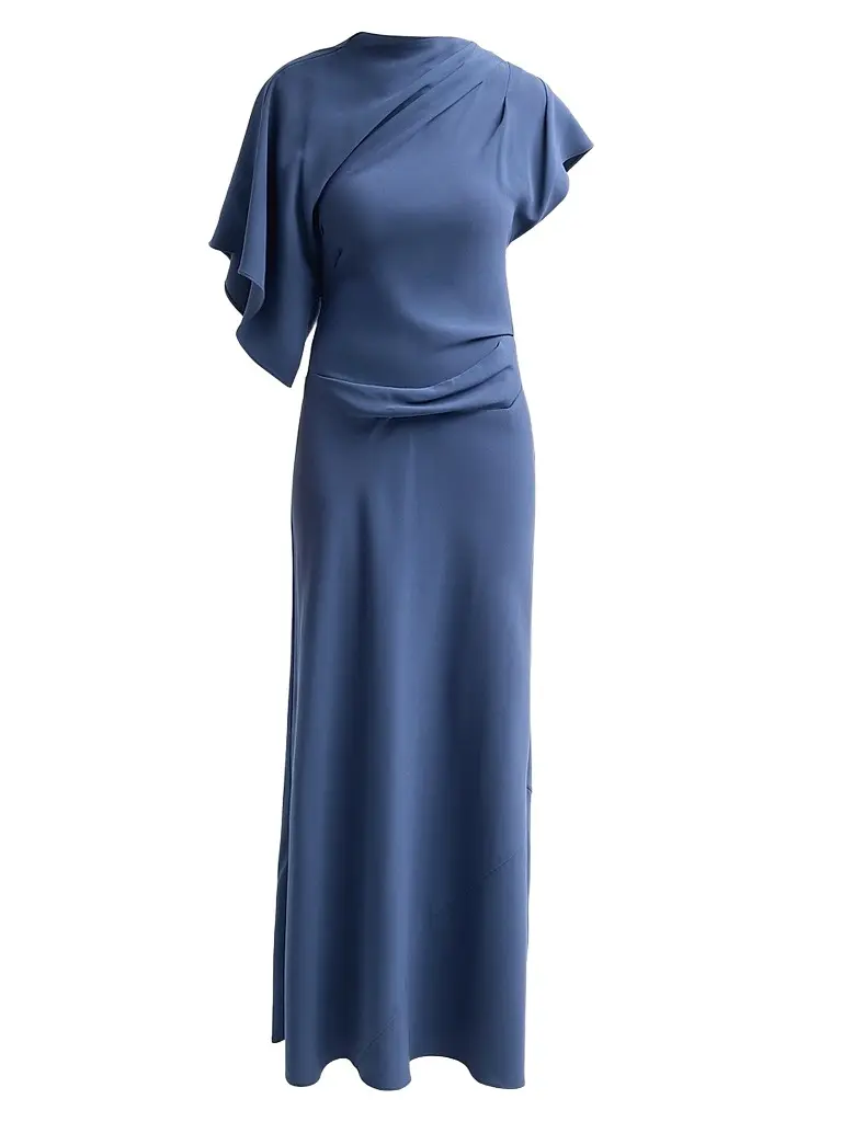 ACLER Women's Femme Fatale Lansvale Asymmetric Neck Maxi Dress