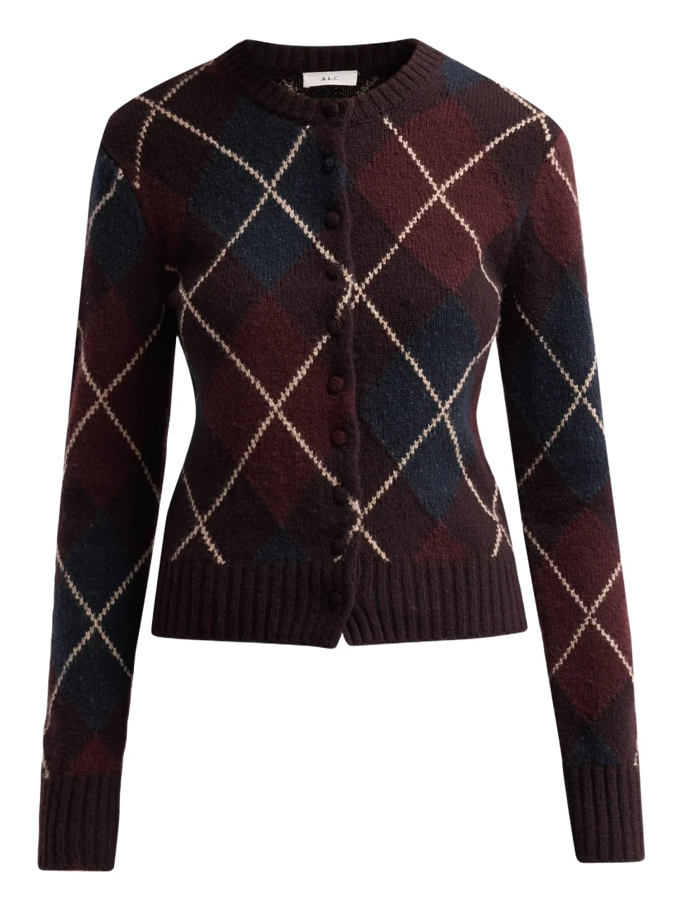 A.L.C. A. L.C. Women's Skyler Argyle Wool-Cashmere Cardigan