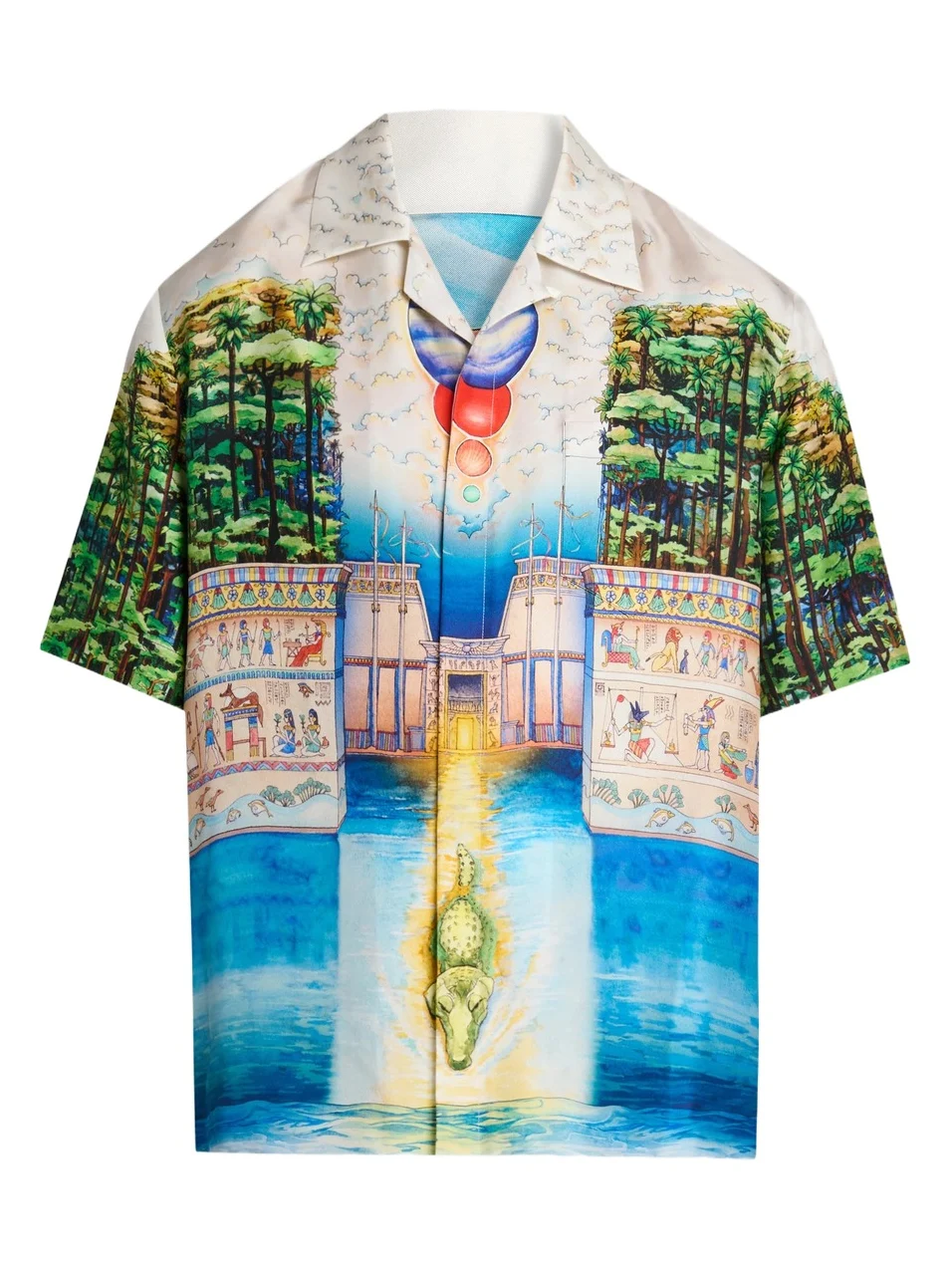 Men's Trompe L'Oeil Camp Shirt