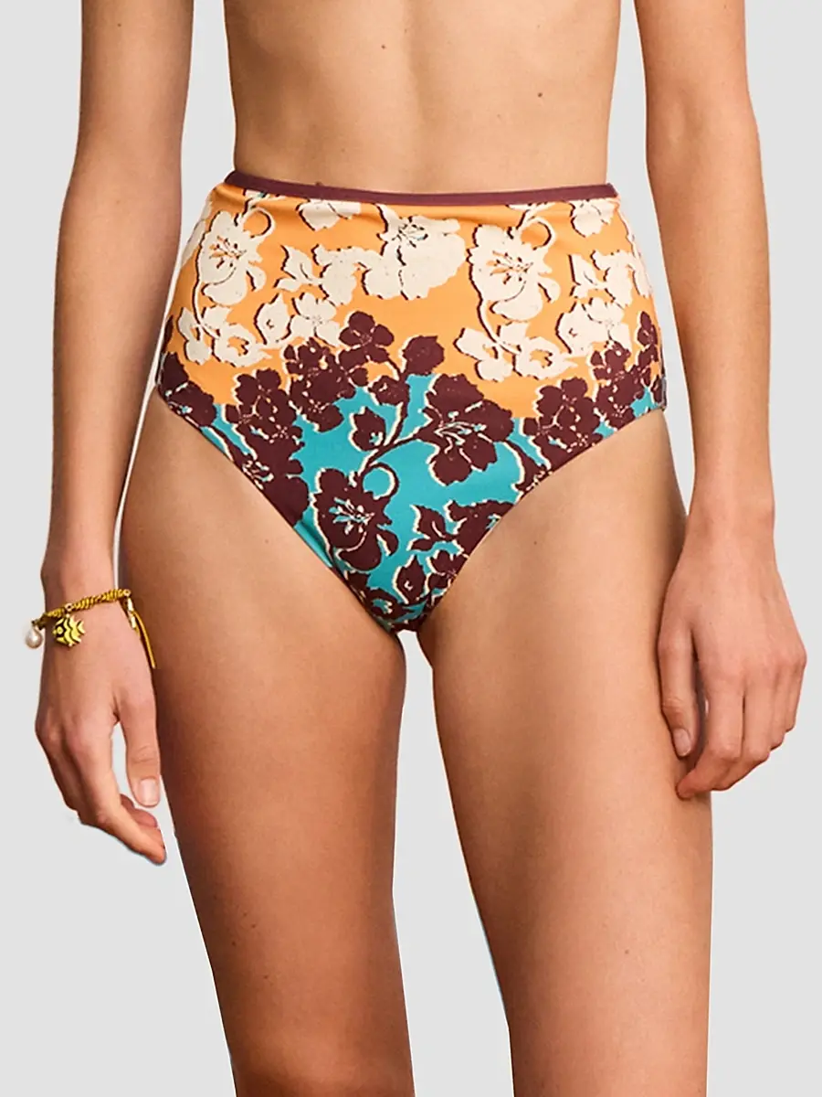ALÉMAIS Women's Splice Floral High-Rise Bikini Bottom | Thumbnail 3 ALÉMAIS Women's Splice Floral High-Rise Bikini Bottom | Thumbnail 3