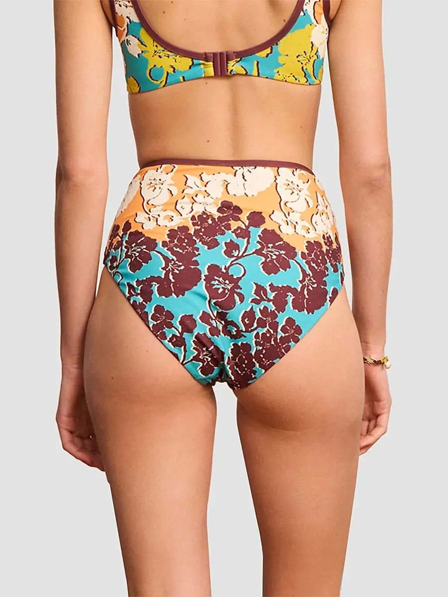 ALÉMAIS Women's Splice Floral High-Rise Bikini Bottom | Thumbnail 4 ALÉMAIS Women's Splice Floral High-Rise Bikini Bottom | Thumbnail 4