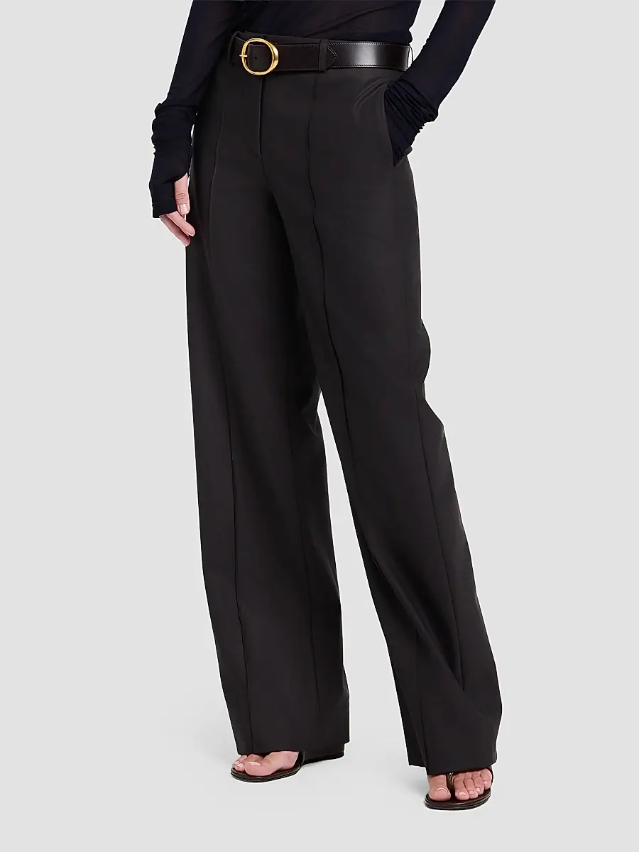 TWP Women's Isla Stretch-Wool Wide-Leg Pants | Thumbnail 4 TWP Women's Isla Stretch-Wool Wide-Leg Pants | Thumbnail 4