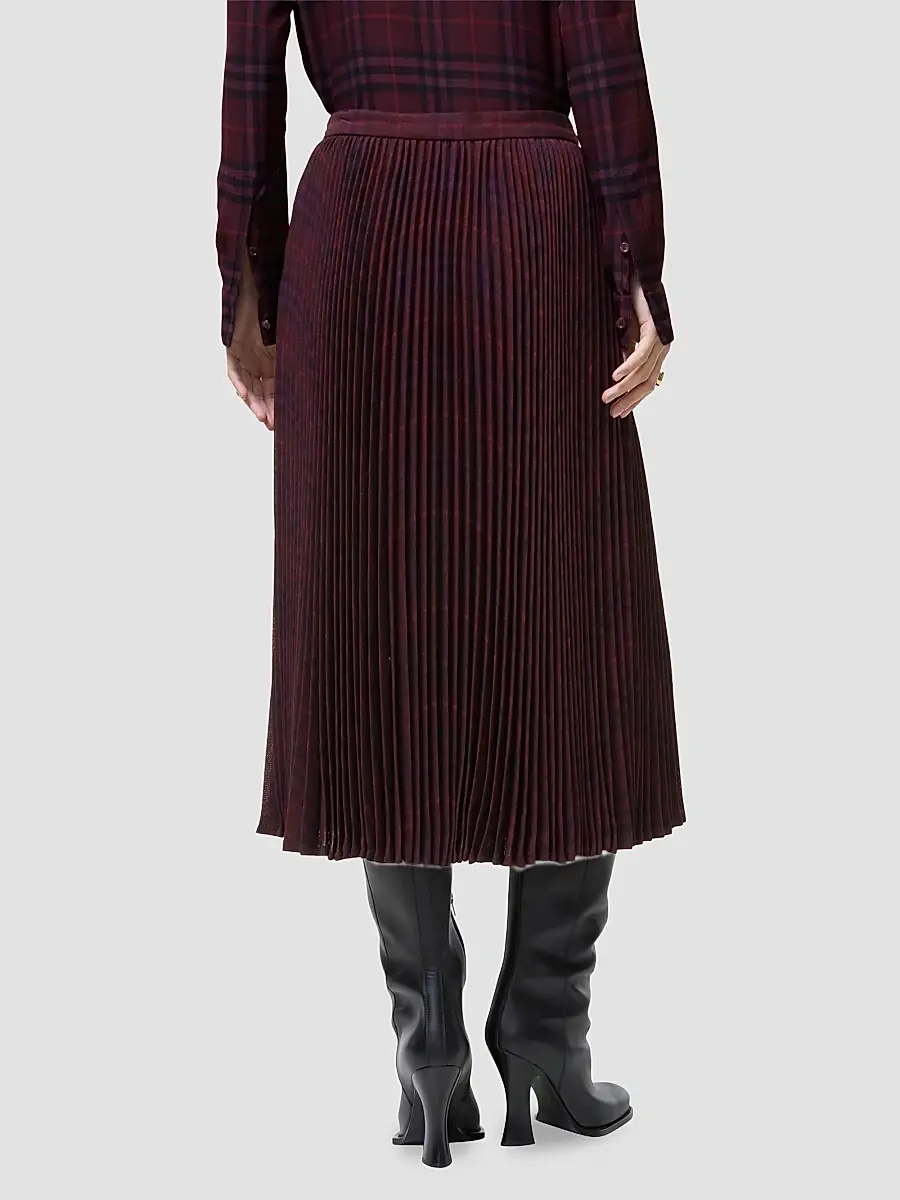 Burberry Women's Petal Pleated Wool Midi Skirt | Thumbnail 3 Burberry Women's Petal Pleated Wool Midi Skirt | Thumbnail 3