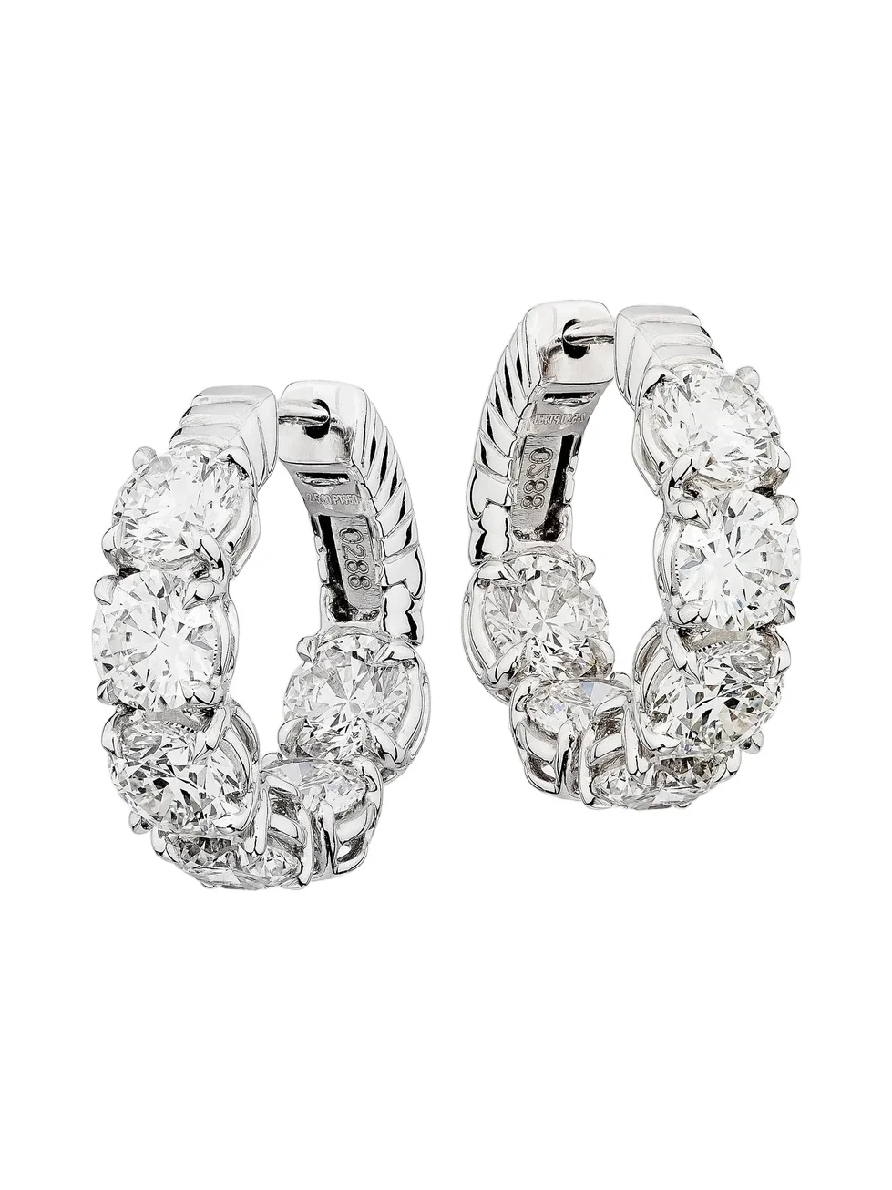 Diamonds at Saks Fifth Avenue Women's Platinum & 5.80 TCW Diamond Huggie Earrings