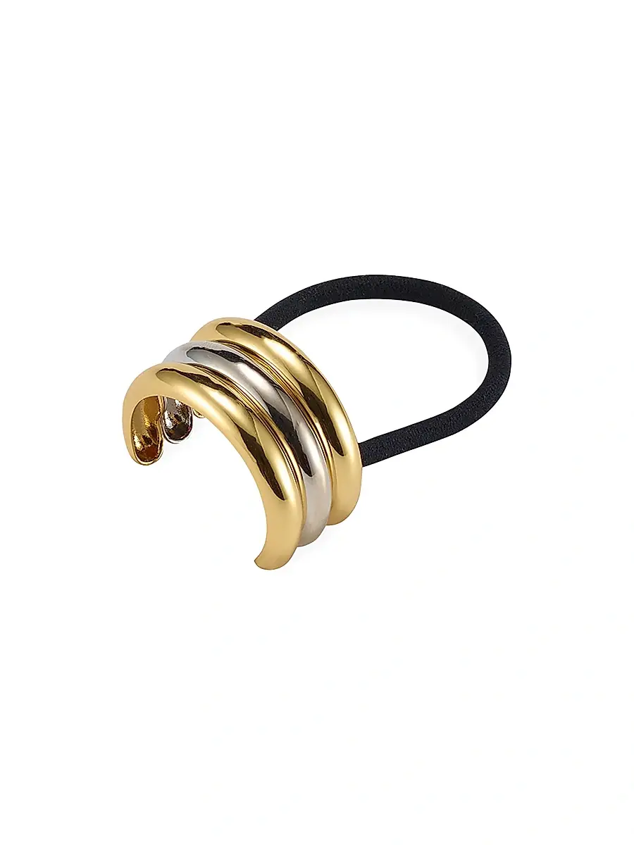 LELET NY Women's Glossy Triple Arch Ponytail Cuff