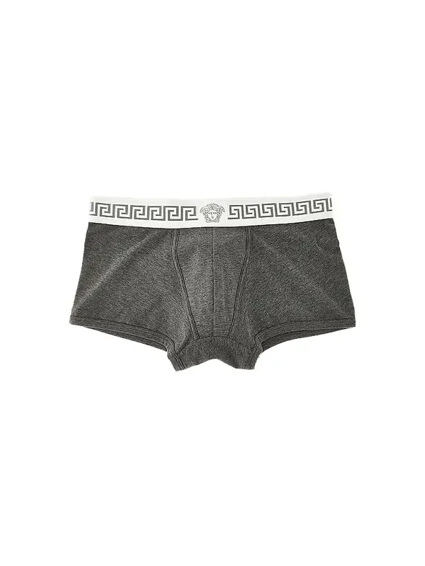 Versace Men's Medusa Head Greco-Trim Jersey Trunk Brief