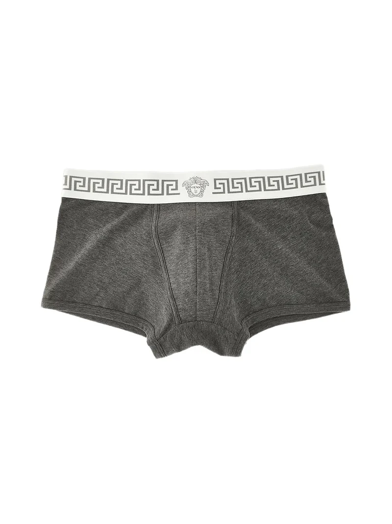 Versace Men's Medusa Head Greco-Trim Jersey Trunk Brief