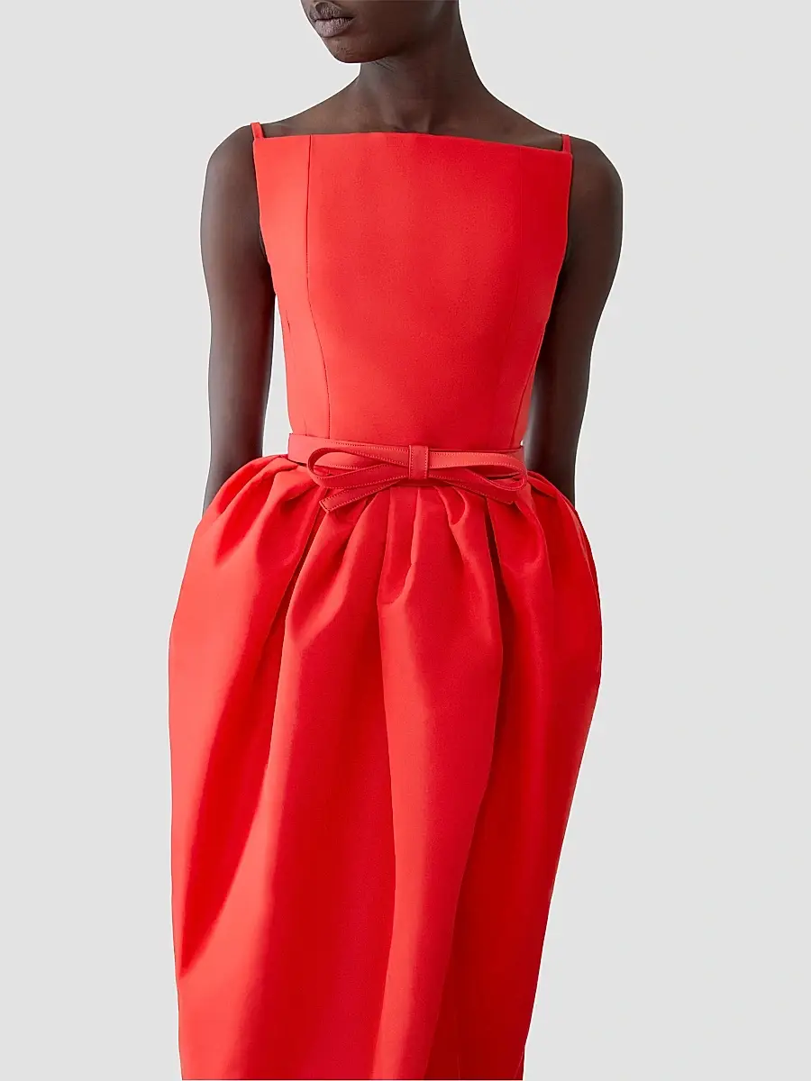 Carolina Herrera Women's Bow Stretch-Wool Belt | Thumbnail 2 Carolina Herrera Women's Bow Stretch-Wool Belt | Thumbnail 2
