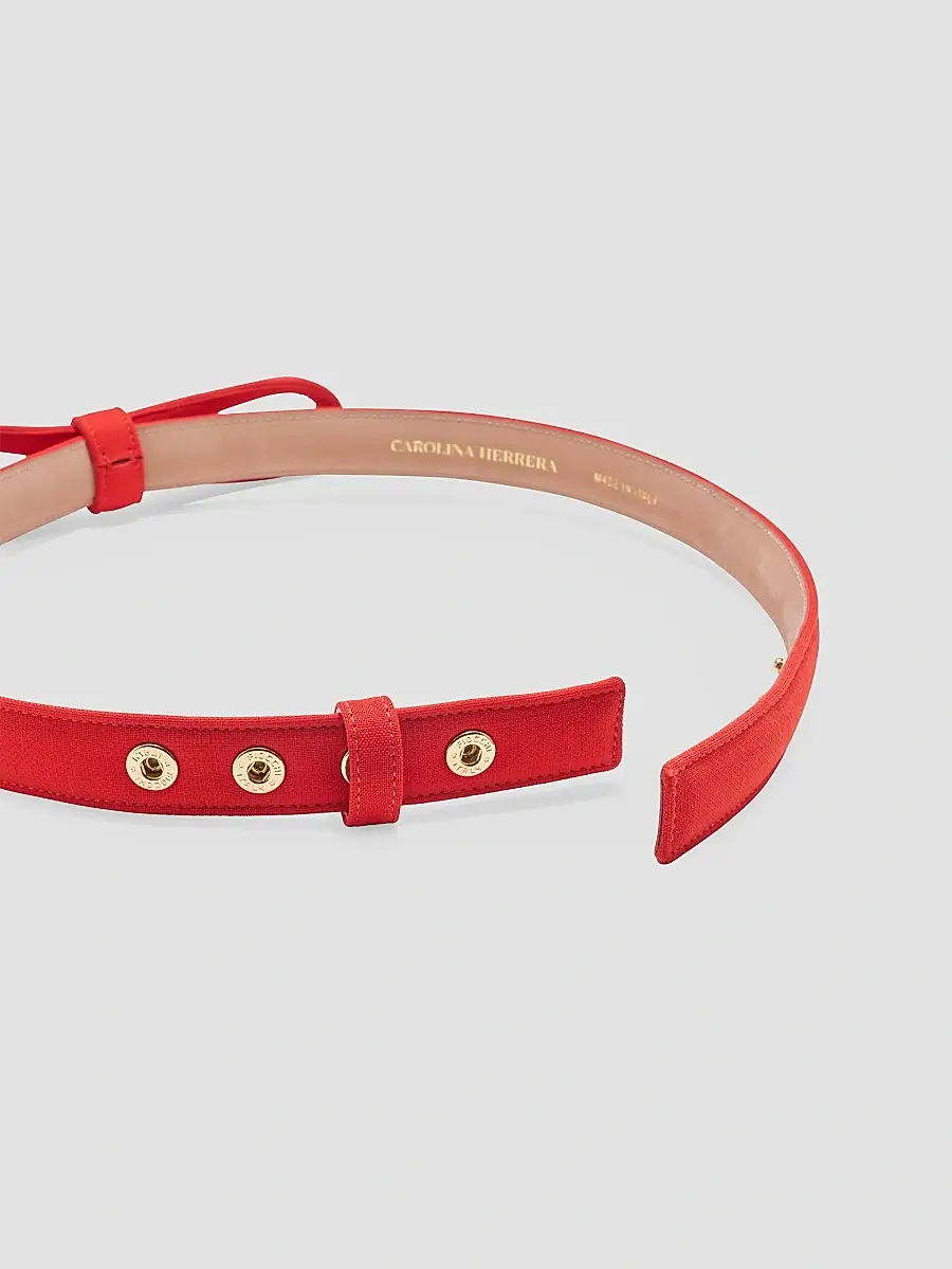 Carolina Herrera Women's Bow Stretch-Wool Belt | Thumbnail 4 Carolina Herrera Women's Bow Stretch-Wool Belt | Thumbnail 4