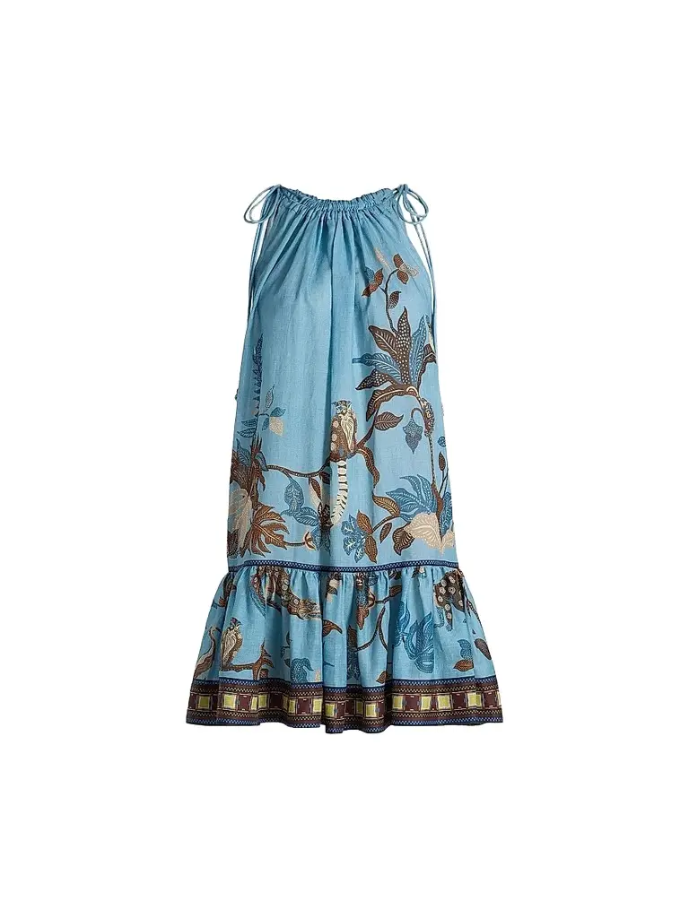 ALÉMAIS Women's Georgie Printed Drop-Waist Minidress