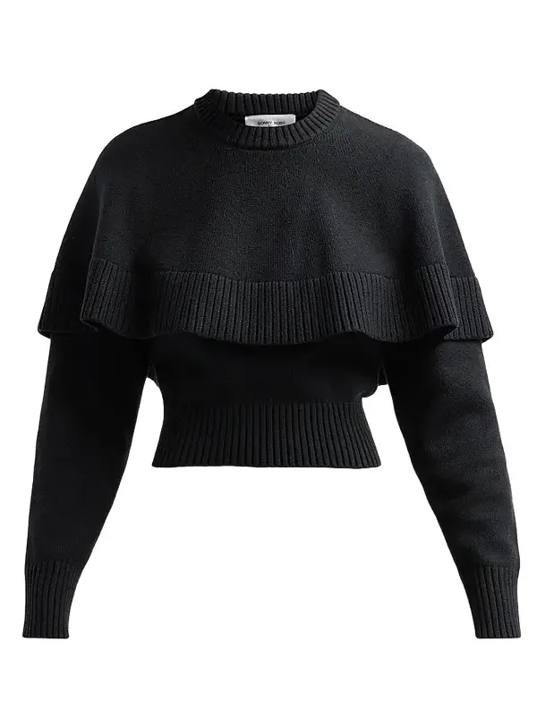 Women's Evian Layered Cape Sweater Women's Evian Layered Cape Sweater