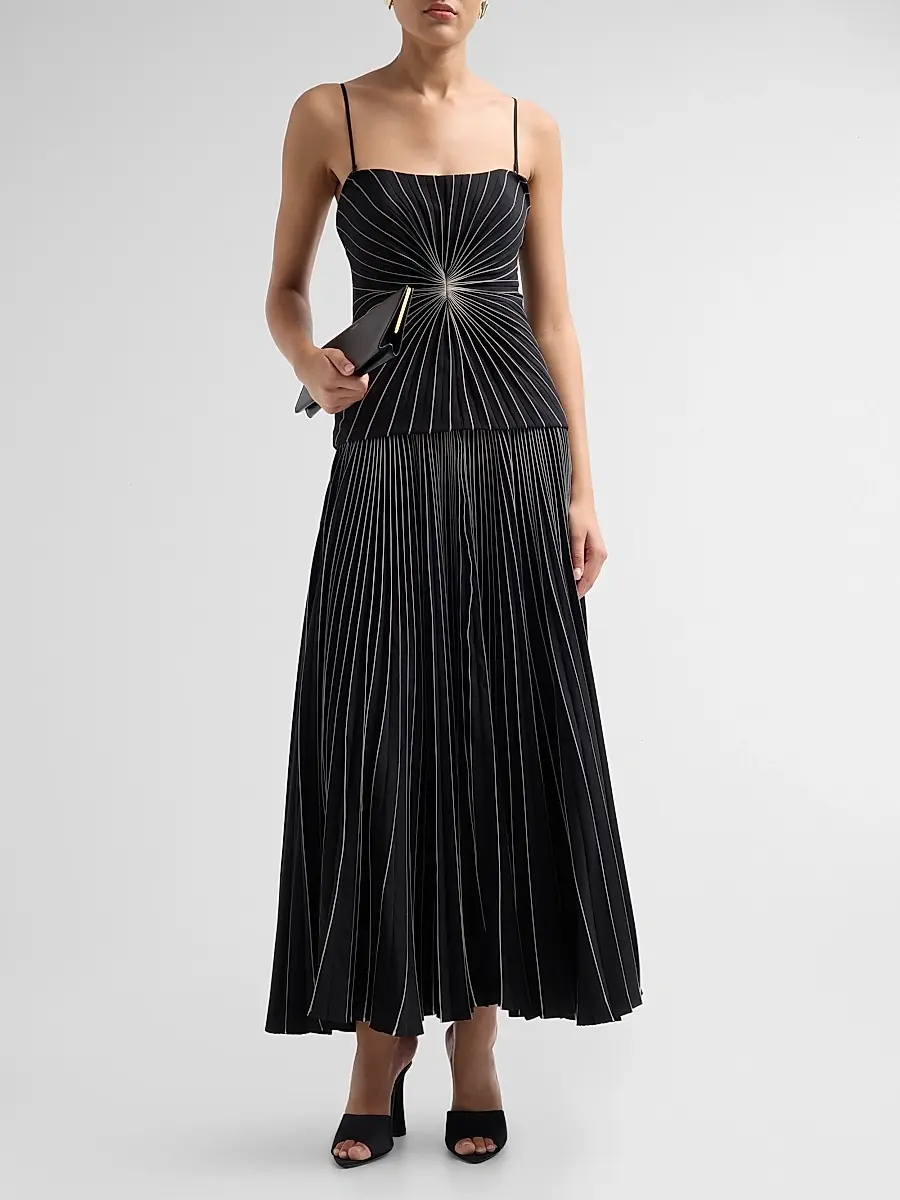 ACLER Women's Femme Fatale Philong Pleated Maxi Dress | Thumbnail 2 ACLER Women's Femme Fatale Philong Pleated Maxi Dress | Thumbnail 2