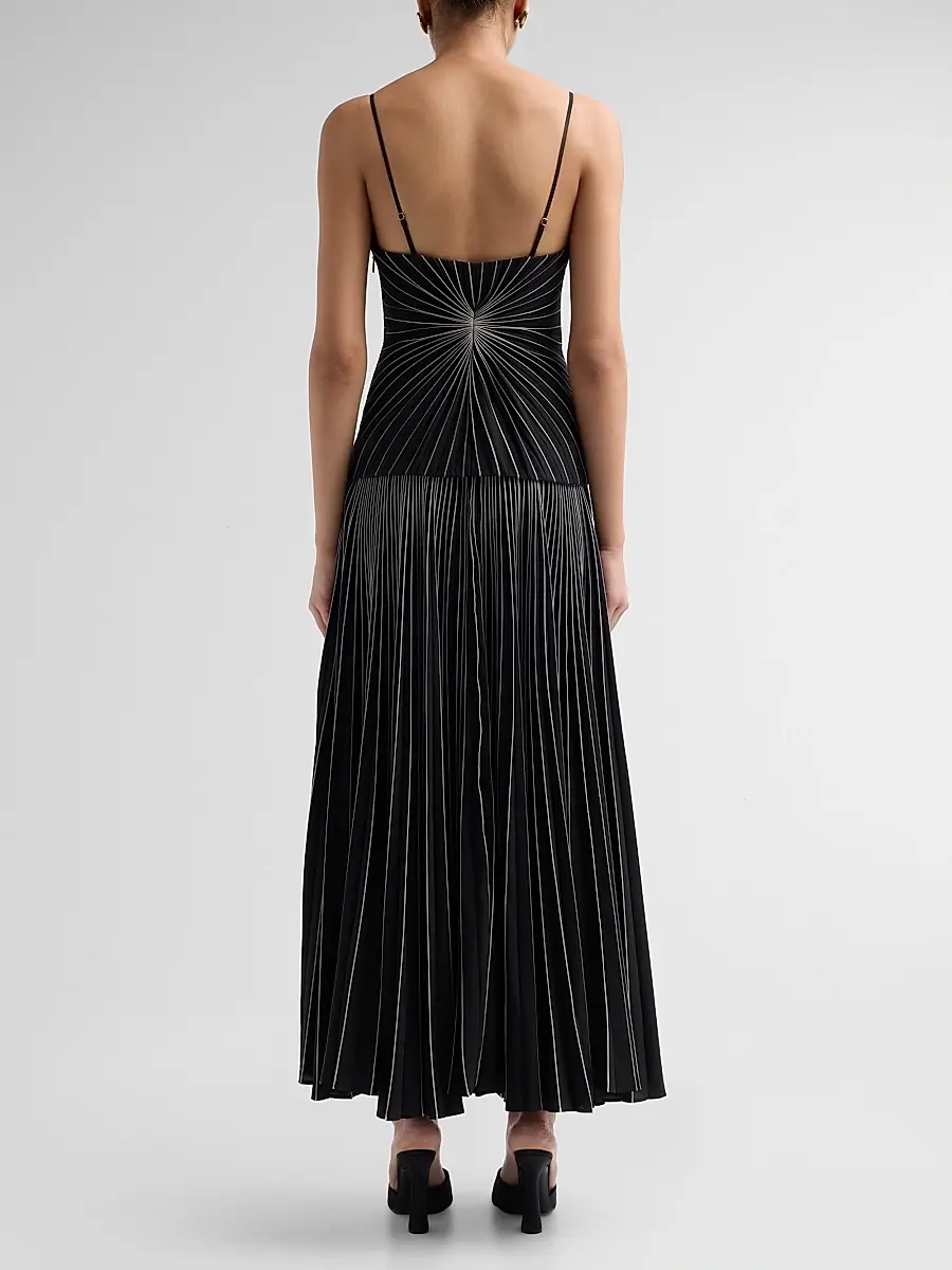 ACLER Women's Femme Fatale Philong Pleated Maxi Dress | Thumbnail 3 ACLER Women's Femme Fatale Philong Pleated Maxi Dress | Thumbnail 3