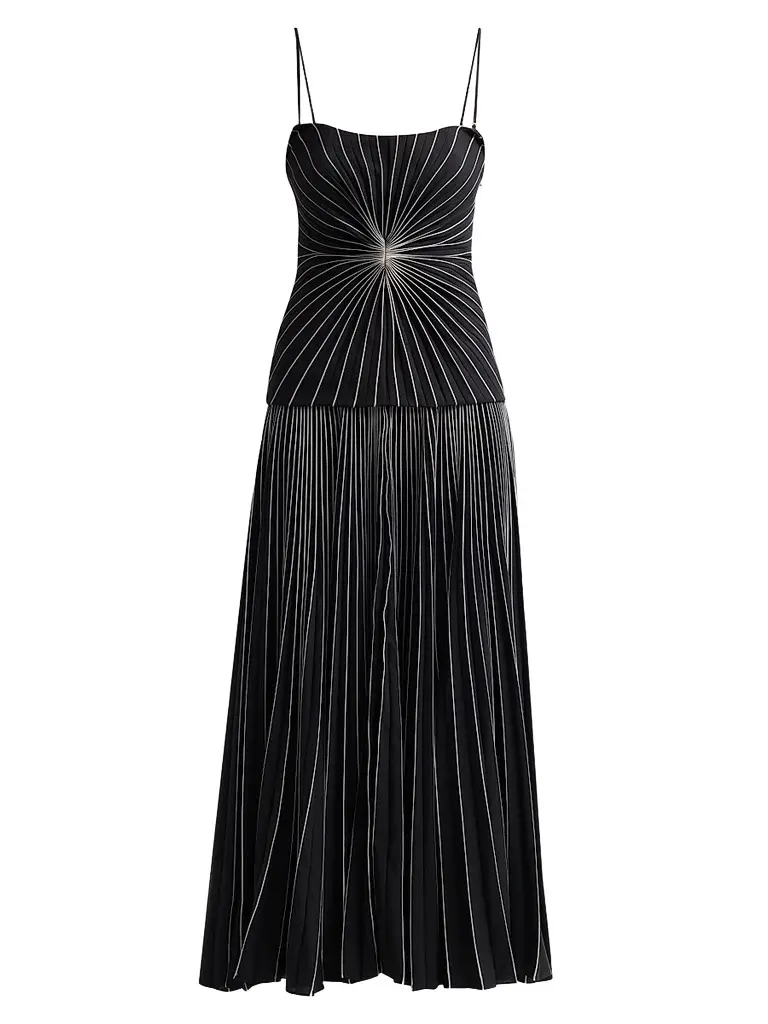 ACLER Women's Femme Fatale Philong Pleated Maxi Dress