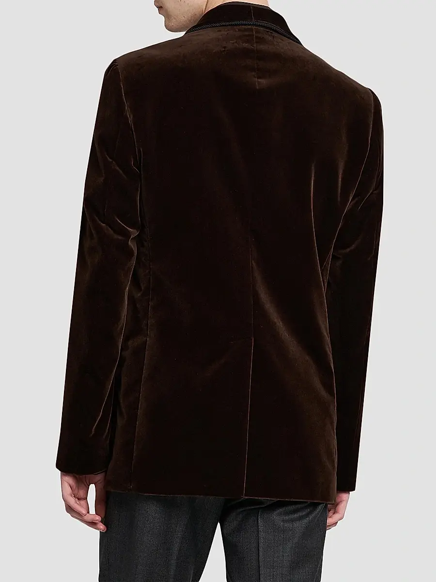 Dolce & Gabbana Men's Smoking Velvet Jacket | Thumbnail 5 Dolce & Gabbana Men's Smoking Velvet Jacket | Thumbnail 5