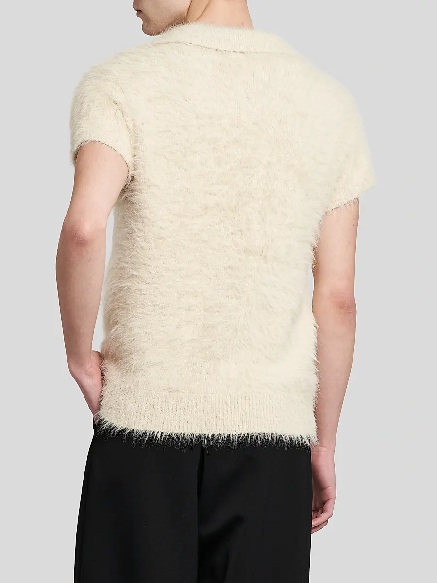 Dolce & Gabbana Men's Textured Polo Shirt | Thumbnail 3 Dolce & Gabbana Men's Textured Polo Shirt | Thumbnail 3