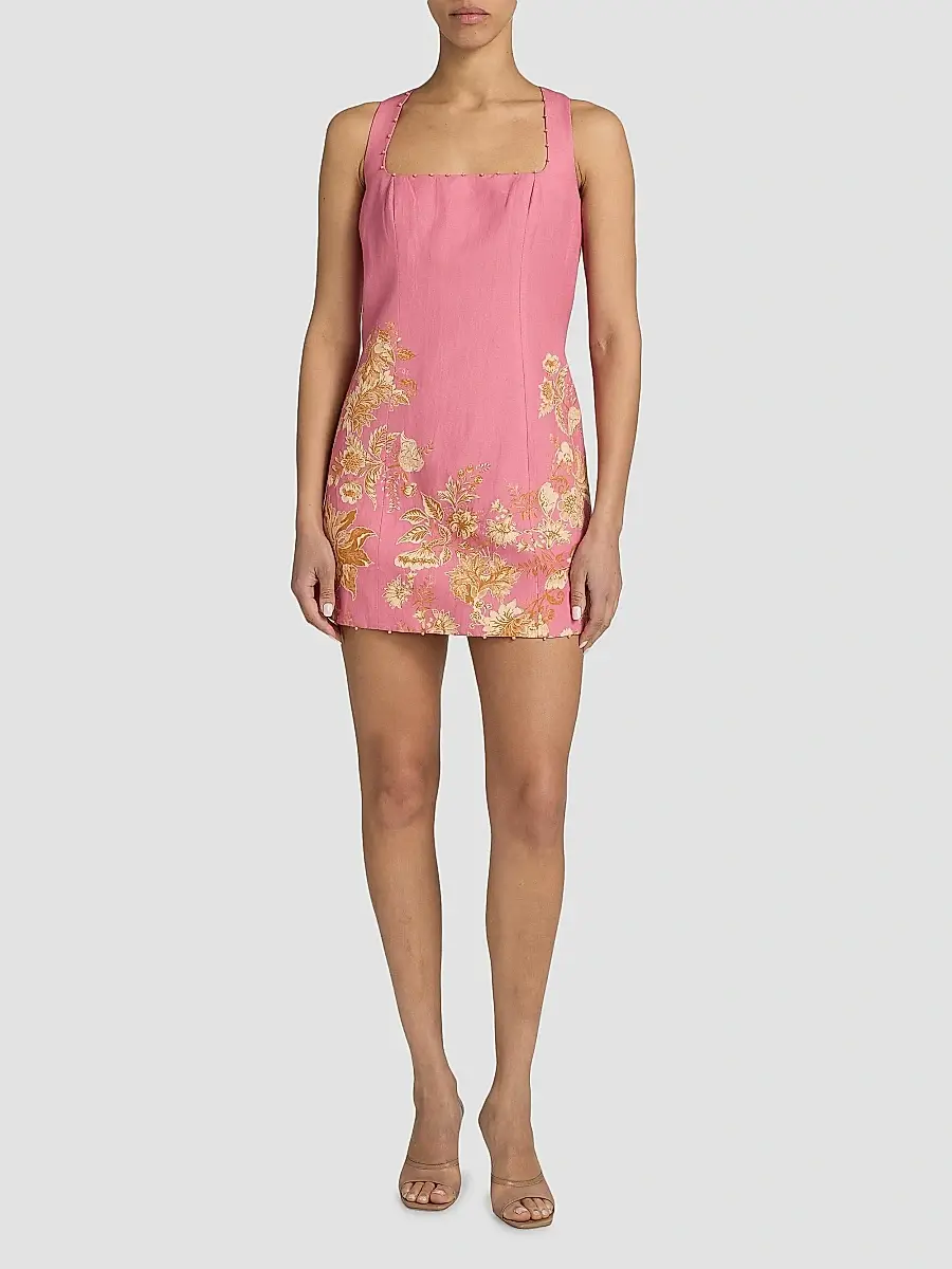 Hemant & Nandita Women's Floral A-Line Minidress | Thumbnail 2 Hemant & Nandita Women's Floral A-Line Minidress | Thumbnail 2