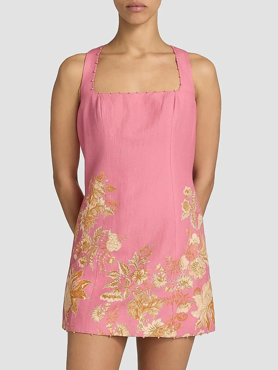 Hemant & Nandita Women's Floral A-Line Minidress | Thumbnail 3 Hemant & Nandita Women's Floral A-Line Minidress | Thumbnail 3