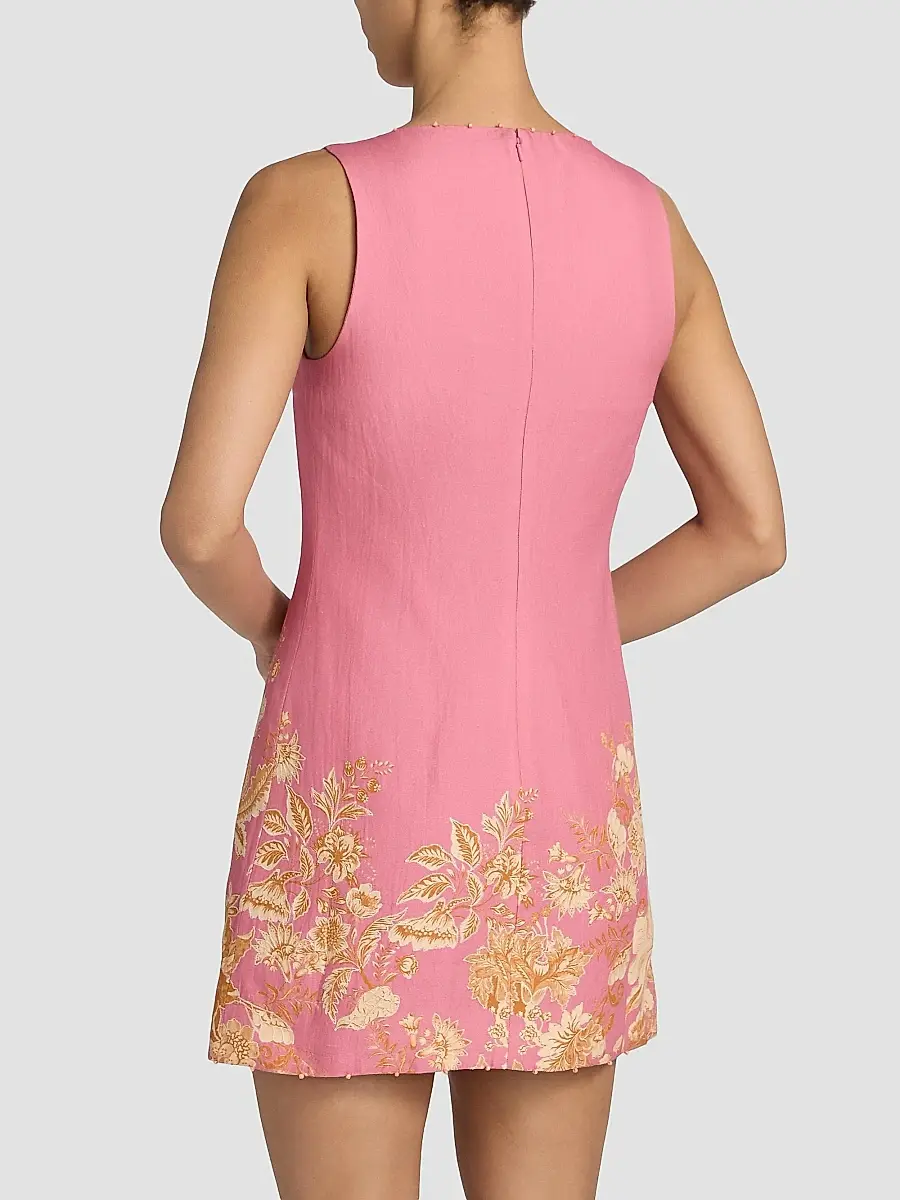 Hemant & Nandita Women's Floral A-Line Minidress | Thumbnail 5 Hemant & Nandita Women's Floral A-Line Minidress | Thumbnail 5