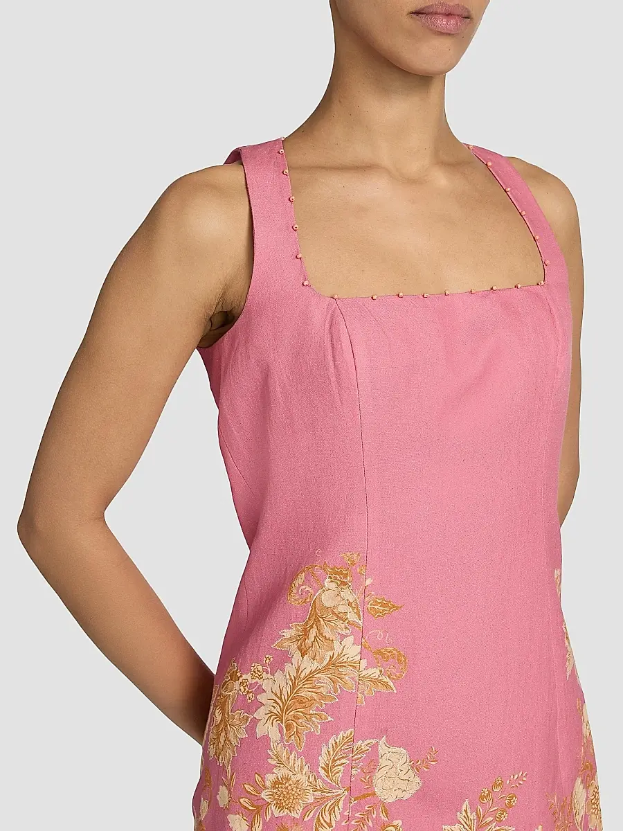 Hemant & Nandita Women's Floral A-Line Minidress | Thumbnail 6 Hemant & Nandita Women's Floral A-Line Minidress | Thumbnail 6