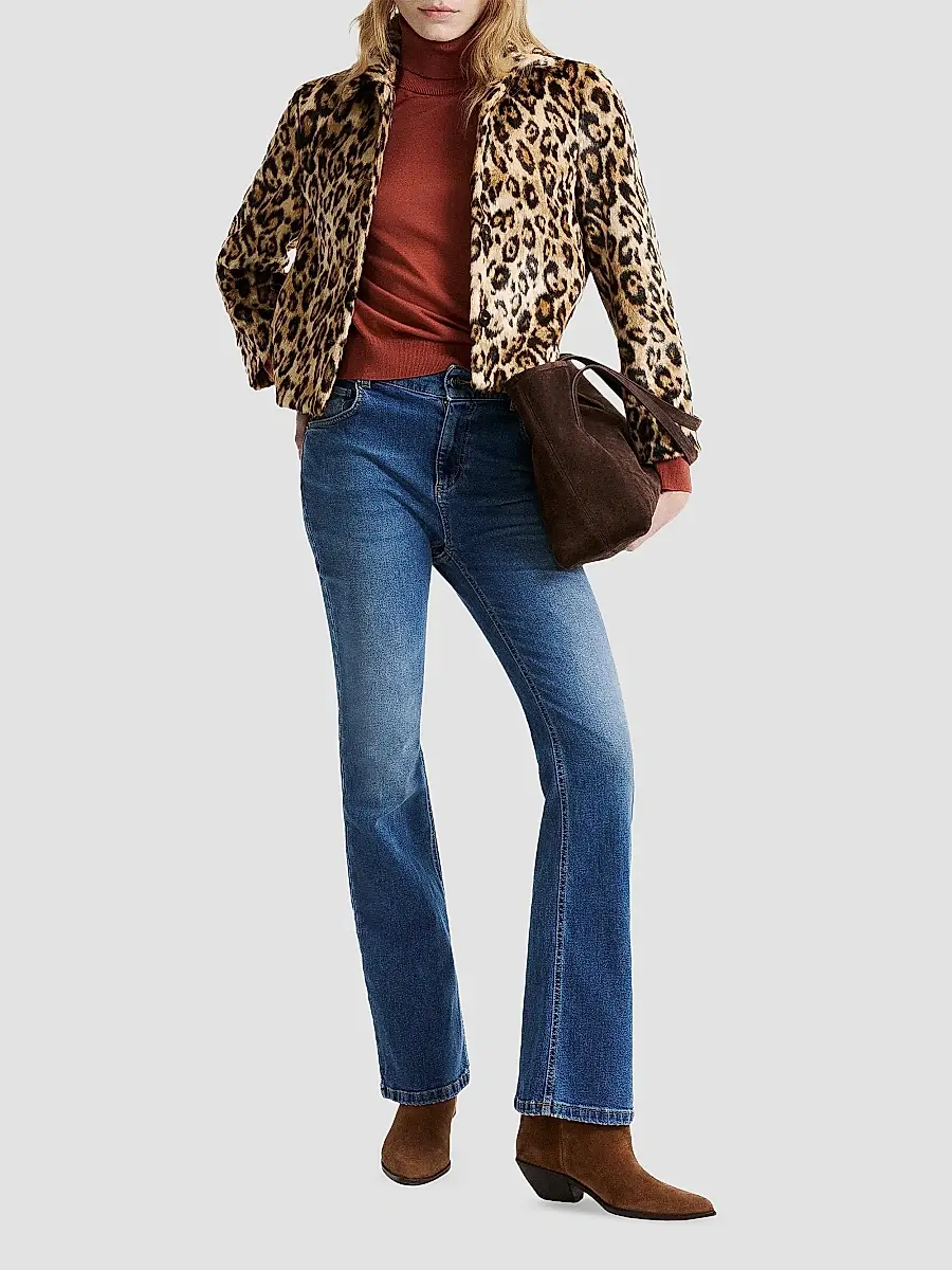 Marella Women's Boxy Pony Skin Print Jersey Jacket | Thumbnail 2 Marella Women's Boxy Pony Skin Print Jersey Jacket | Thumbnail 2
