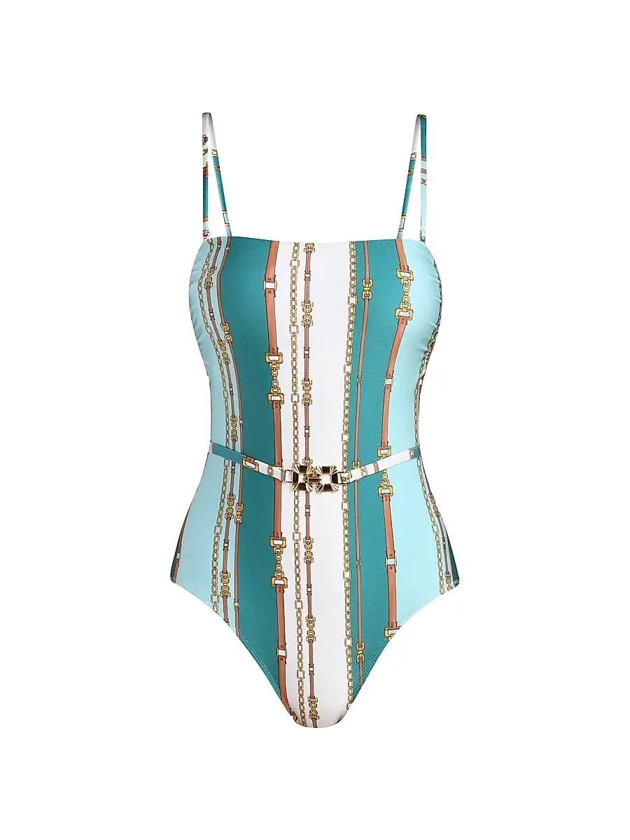 Women's Tory Striped Bandeau One-Piece Swimsuit Women's Tory Striped Bandeau One-Piece Swimsuit