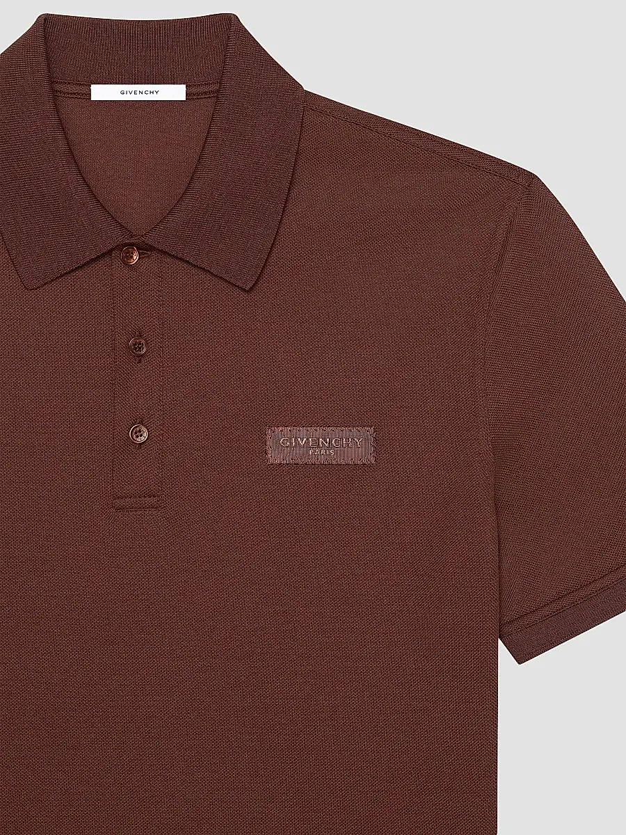 Givenchy Men's Polo Shirt in Cotton with Logo Gros Grain | Thumbnail 3