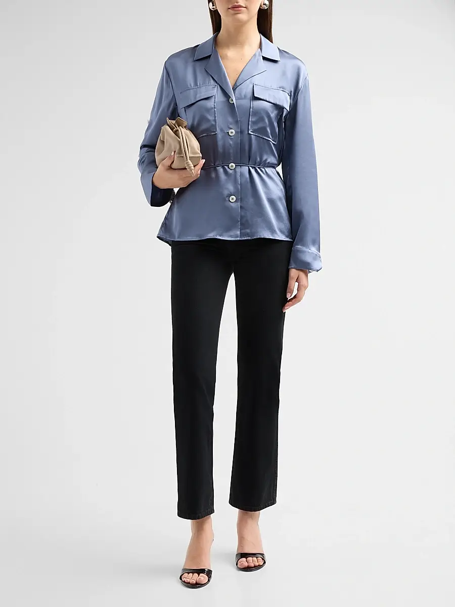rag & bone Women's Sonny Silk Blouse | Thumbnail 2 rag & bone Women's Sonny Silk Blouse | Thumbnail 2